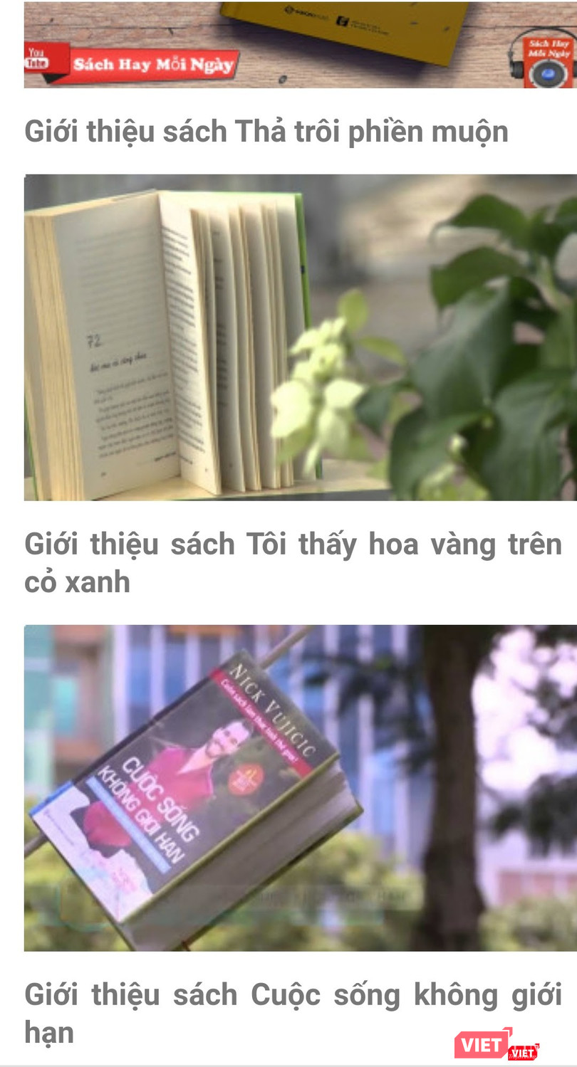 Hội sách trực tuyến giới thiệu nhiều đầu sách hay Hội sách trực tuyến giới thiệu nhiều đầu sách
