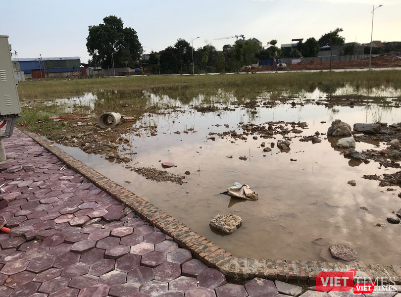 Một đoạn vỉa hè của Dự án KOSY Gia Sàng, Thái Nguyên do CTCP KOSY làm chủ đầu tư. (Ảnh chụp vào ngày 18/10/2019)