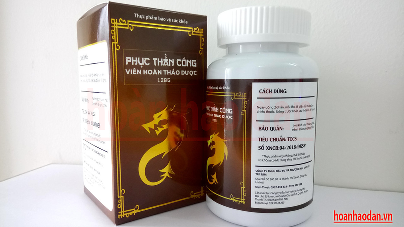 Sản phẩm thực phẩm bảo vệ sức khỏe Phục Thần Công. Sản phẩm thực phẩm bảo vệ sức khỏe Phục Thần Công.