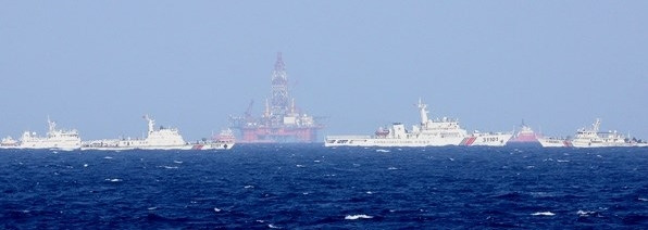 Giàn khoan HD981 mà Trung Quốc đưa vào biển Đông năm 2014.