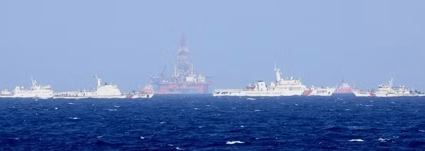 Giàn khoan HD981 mà Trung Quốc đưa vào biển Đông năm 2014.