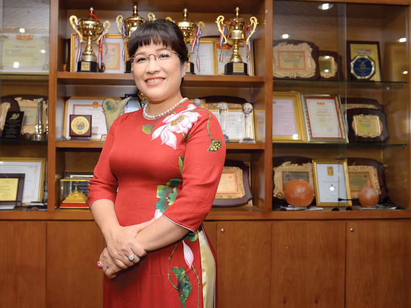 Tổng Giám đốc Phuc Khang Corporation Lưu Thị Thanh Mẫu - phu nhân của ông Trần Tam. (Ảnh: PKC) Tổng Giám đốc Phuc Khang Corporation Lưu Thị Thanh Mẫu - phu nhân của ông Trần Tam. (Ảnh: PKC)