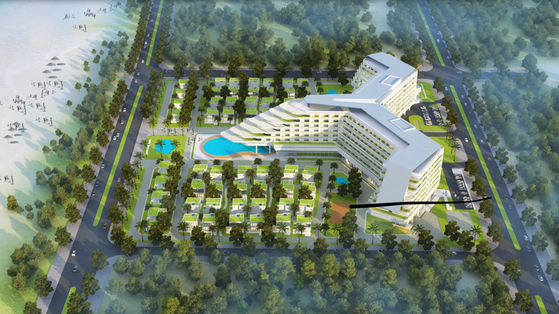 Phối cảnh dự án Tổ hợp thương mại và dịch vụ khách sạn Nghỉ dưỡng Việt Mỹ A&V tại Phú Yên (Nguồn: Việt Mỹ Group) Phối cảnh dự án Tổ hợp thương mại và dịch vụ khách sạn Nghỉ dưỡng Việt Mỹ A&V tại Phú Yên (Nguồn: Việt Mỹ Group)