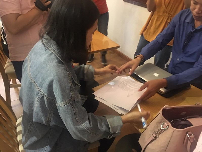 Nữ sinh H.L nộp đơn tố giác tội phạm tại Công Quân 7 ngày 12/6 