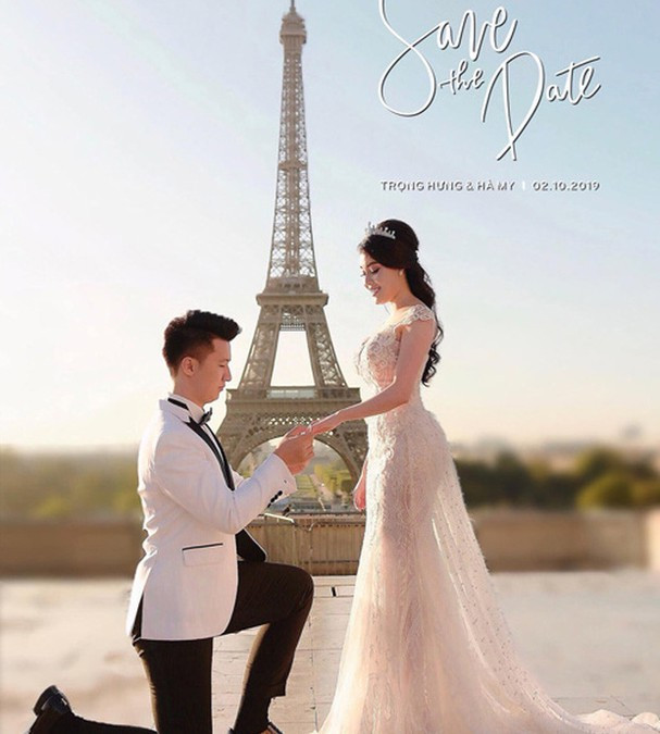 Trọng Hưng và vợ cũ trong ảnh cưới (Ảnh: FBNV) 