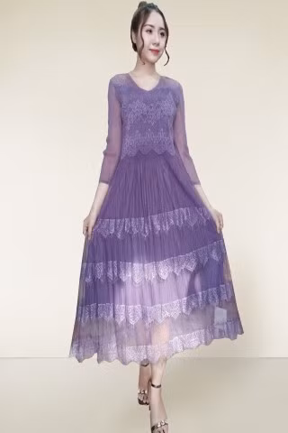 mẫu trang phục đầm xòe