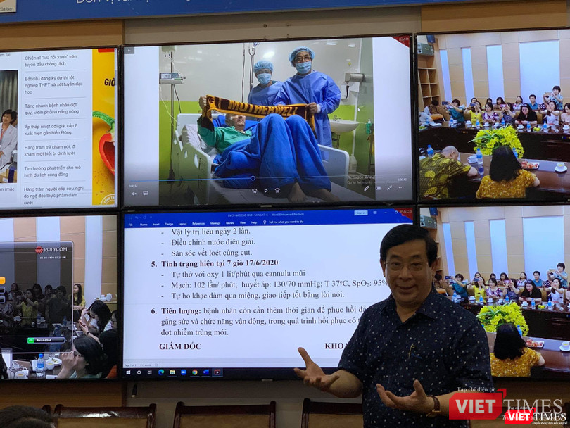 PGS.TS Lương Ngọc Khuê tại Trung tâm hội chẩn trực tuyến Bộ Y tế sáng 17/6 (Ảnh: Thanh Hằng) Cục trưởng Lương Ngọc Khuê tại Trung tâm hội chẩn trực tuyến Bộ Y tế sáng 17/6 (Ảnh: Thanh Hằng)