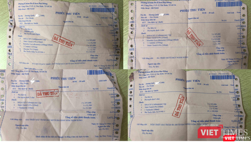 Tổng cộng các hóa đơn mà bệnh nhân Dương Quốc A phải đóng đã lên tới 37.935.000 đồng cho ca tiểu phẫu Tổng cộng các hóa đơn mà bệnh nhân Dương Quốc A phải đóng đã lên tới 37.935.000 đồng