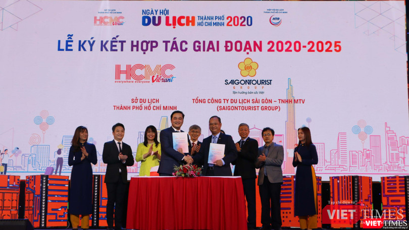 Lễ lý kết hợp tác giai đoạn 2020-2025 giữa Sở Du lịch TP.HCM và Saigontourist (Ảnh: HB) Lễ lý kết hợp tác giai đoạn 2020-2025 giữa Sở Du lịch TP.HCM và Saigontourist (Ảnh: HB)