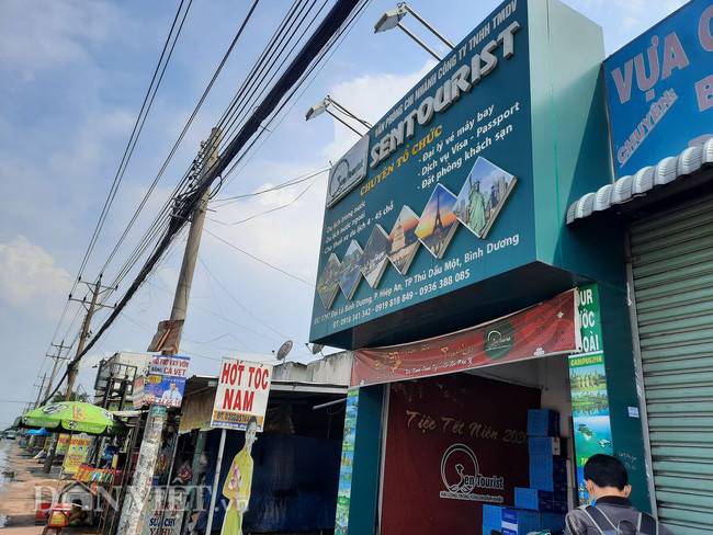 Sen Tourist có văn phòng đại diện đóng tại Thủ Dầu 1 tỉnh Bình Dương (Ảnh: H.L) 