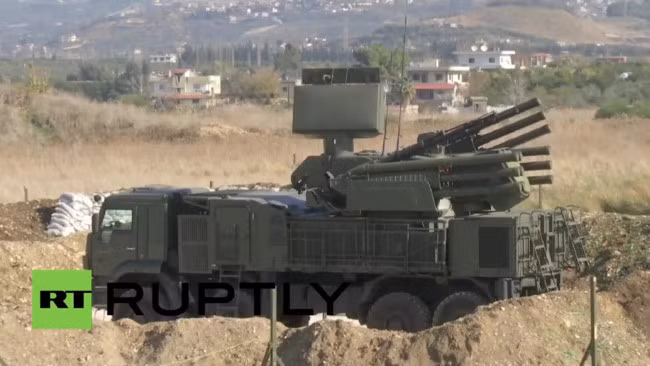 Hệ thống tên lửa Pantsir ở căn cứ Khmeimim 