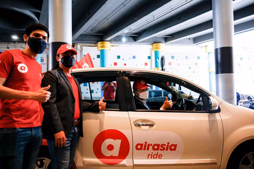 AirAsia Ride - dịch vụ gọi xe của AirAsia được ra mắt tháng 8/2021 (Ảnh: AirAsia)