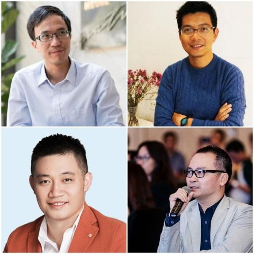 Từ trái qua phải và từ trên xuống dưới: Ông Nguyễn Hải Ninh, Mai Hoàng Phương, Lê Bá Nam Anh và Ngô Nguyên Kha.