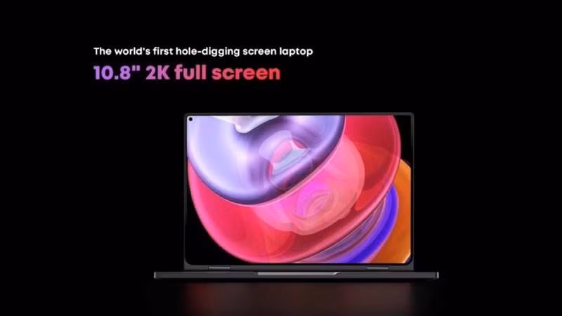 Chuwi ra mắt laptop màn hình đục lỗ đầu tiên thế giới (Ảnh: Chuwi).