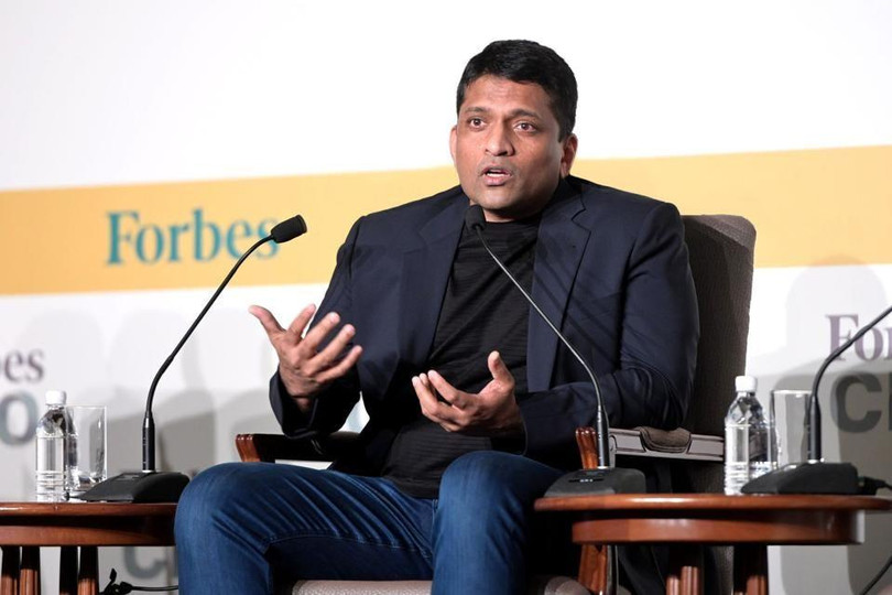 Byju Raveendran phát biểu tại Hội nghị CEO toàn cầu của Forbes ở Singapore vào ngày 26/9/2022. Ảnh: Forbes Asia. Byju Raveendran phát biểu tại Hội nghị CEO toàn cầu của Forbes ở Singapore vào ngày 26/9/2022. Ảnh: Forbes Asia.