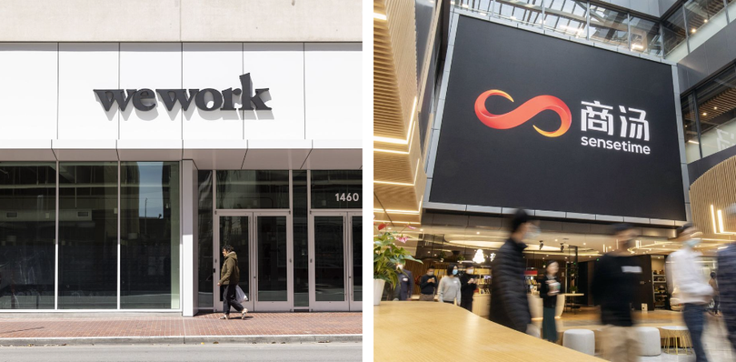 Sự sụt giảm giá cổ phiếu của WeWork và SenseTime có trụ sở tại Trung Quốc đã góp phần khiến SoftBank thua lỗ (Ảnh: Bloomberg)