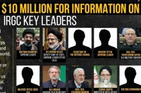 Bộ Ngoại giao Mỹ thông báo treo thưởng 10 triệu USD để bắt giữ 6 quan chức và 4 chỉ huy Lực lượng Vệ binh cách mạng Hồi giáo Iran. Ảnh: Dongfang.