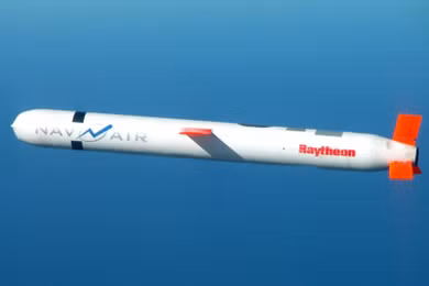 Tên lửa hành trình Tomahawk Block IV trong một cuộc thử nghiệm. Ảnh: Hải quân Mỹ.