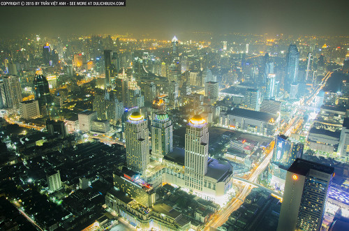 Một góc Bangkok nhìn từ tòa nhà cao nhất Thái Lan - Baiyoke.