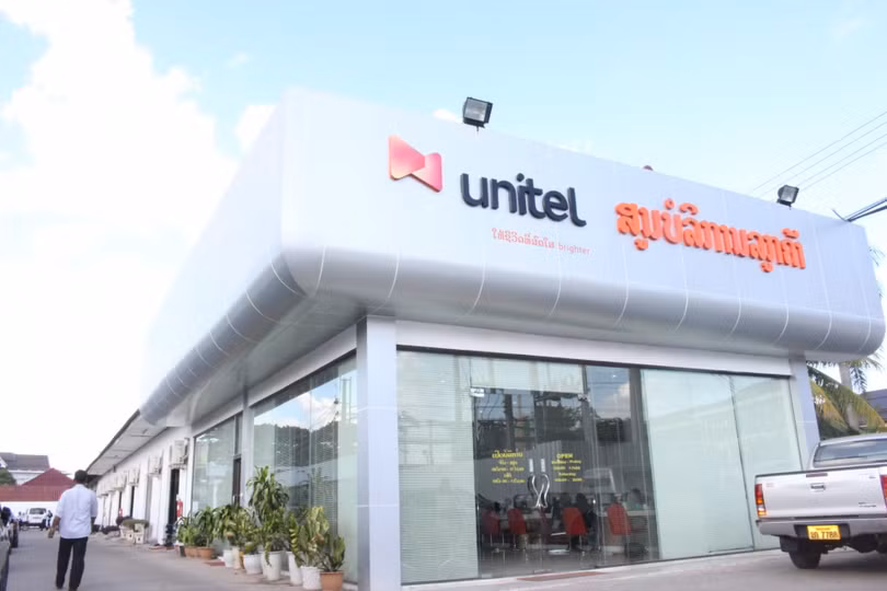 Unitel - địa chỉ quen thuộc của người dân Lào. Unitel - địa chỉ quen thuộc của người dân Lào.