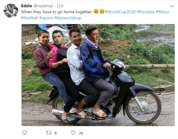 Khi mà những siêu sao xách valy lên đường về nước thì Harry Kane và các đồng đội có quyền mơ (Hình: hài hước trên facebook)