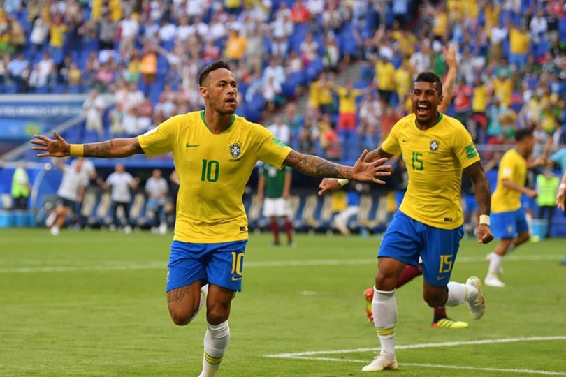 Neymar đã có 2 bàn thắng và 2 pha kiển tạo cho Brazil tại VCK World Cup 2018
