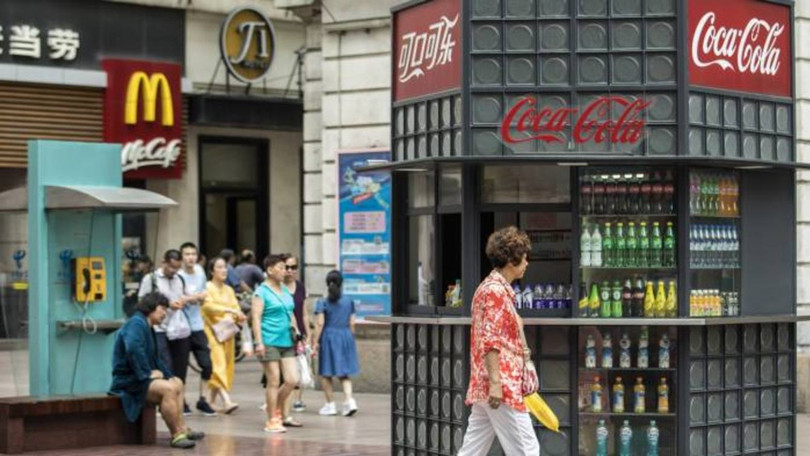 Hàng hóa Mỹ có mặt khắp nơi ở Trung Quốc.