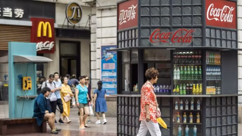 Hàng hóa Mỹ có mặt khắp nơi ở Trung Quốc.