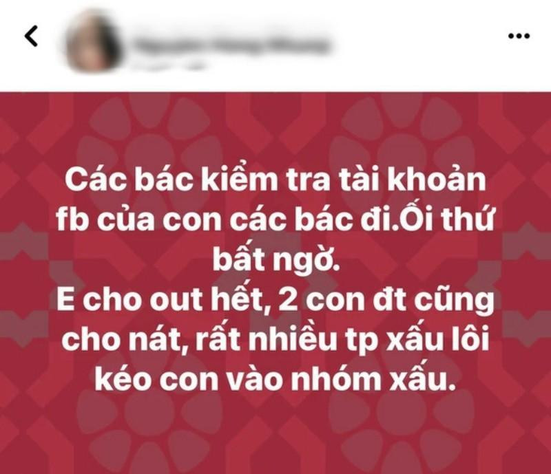 Bài đăng của vợ danh hài Xuân Bắc