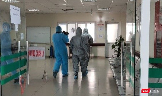 Khu cách ly ở khoa Virus - ký sinh trùng, Bệnh viện Bện Nhiệt đới Trung ương 2 (Đông Anh, Hà Nội). Ảnh: Minh Thúy