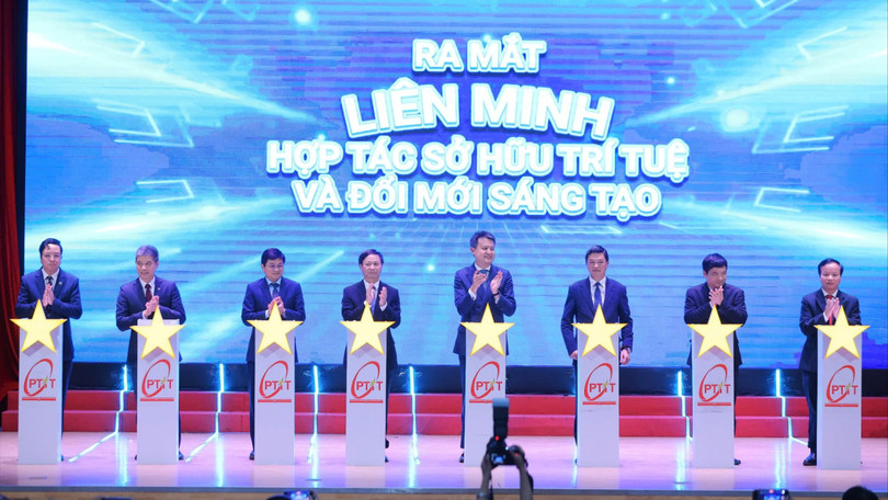 Lễ bấm nút Liên minh Hợp tác Sở hữu trí tuệ và đổi mới sáng tạo.