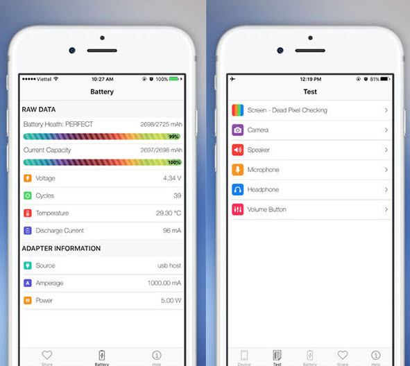 Nhà phát triển Việt ra ứng dụng giúp kiểm tra pin iPhone không cần jailbreak ảnh 1