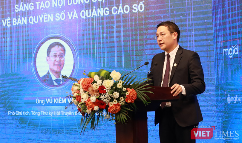 Ông Vũ Kiêm Văn cho rằng cần tìm ra các giải pháp để thúc đẩy phát triển công nghiệp nội dung số. Ông Vũ Kiêm Văn cho rằng cần tìm ra các giải pháp để thúc đẩy phát triển công nghiệp nội dung số.