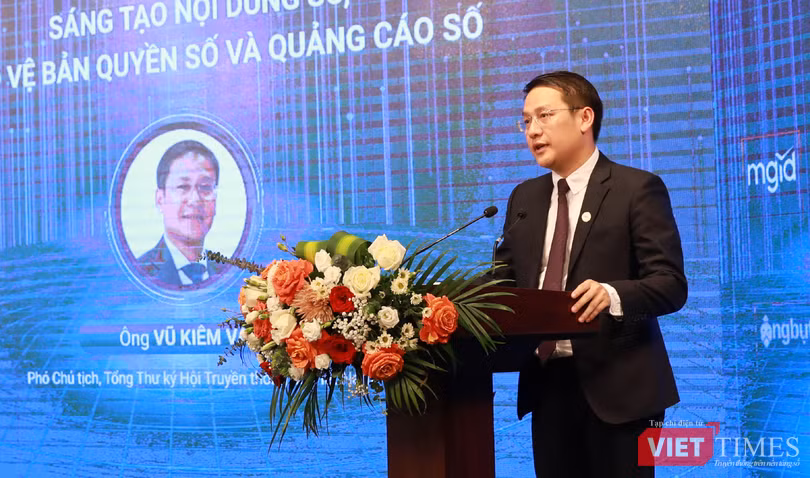 Ông Vũ Kiêm Văn cho rằng cần tìm ra các giải pháp để thúc đẩy phát triển công nghiệp nội dung số.