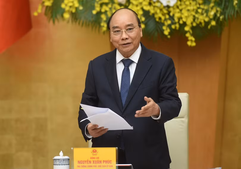 Thủ tướng Nguyễn Xuân Phúc phát biểu kết luận phiên họp Ủy ban quốc gia về Chính phủ điện tử. 