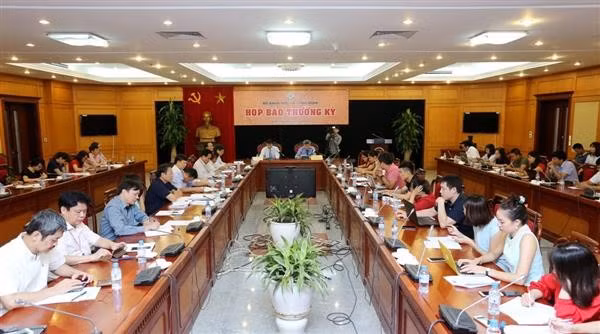 Quang cảnh buổi họp báo thường kỳ của Bộ KH&CN. Ảnh: VP Bộ KH&CN.