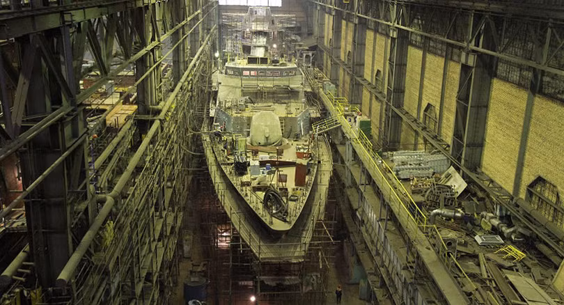 Tàu tuần biên mới nhất của Nga sẽ chạy bằng động cơ Nga