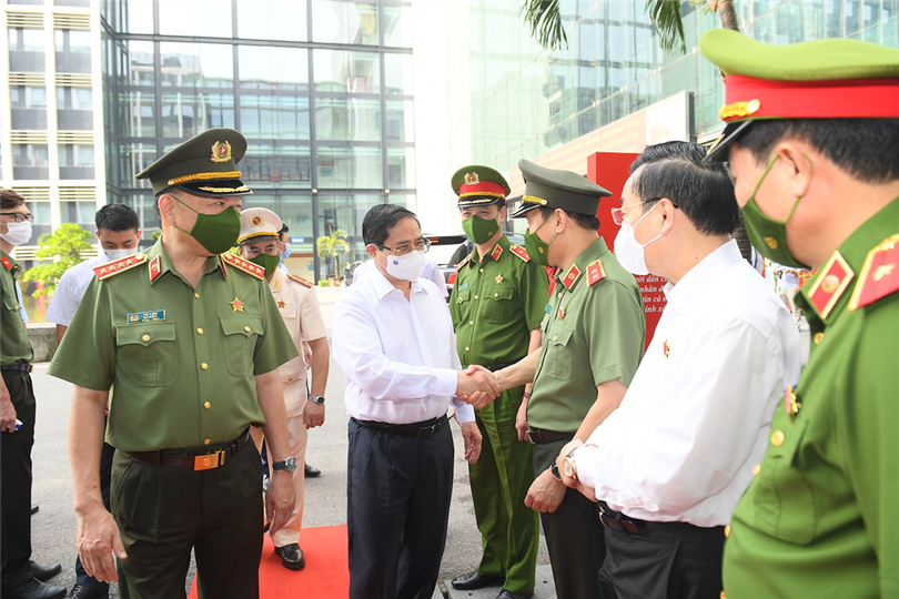 Thủ tướng Chính phủ Phạm Minh Chính đến dự Hội nghị.