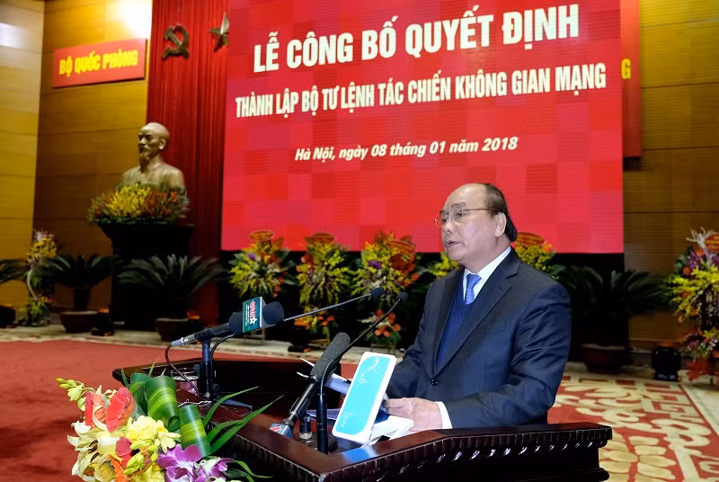 Thủ tướng Nguyễn Xuân Phúc phát biểu tại buổi lễ - Ảnh: VGP