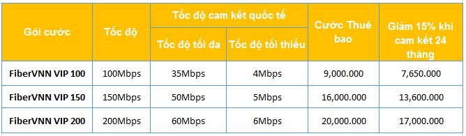 Thêm gói VIP Internet cáp quang tốc độ lên đến 200Mb/giây ảnh 1