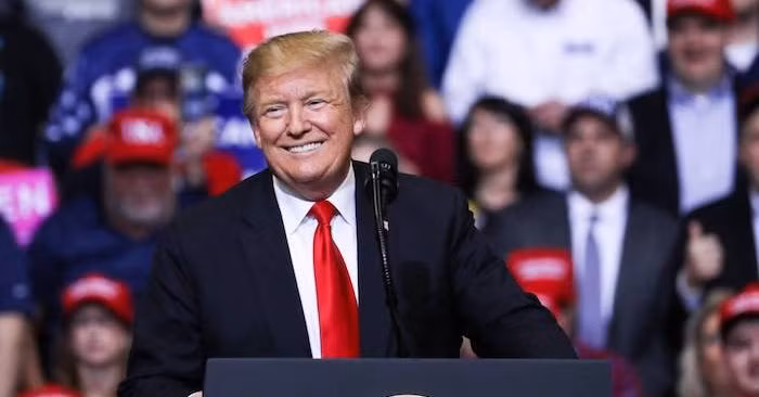 Tổng thống Donald Trump tại một cuộc mít-tinh MAGA (Làm nước Mỹ vĩ đại trở lại) ở Grand Rapids, Mich ngày 28 tháng 3 năm 2019.