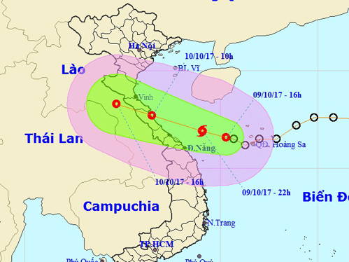 Áp thấp giật cấp 9 di chuyển thần tốc vào Hà Tĩnh – Quảng Bình ảnh 1