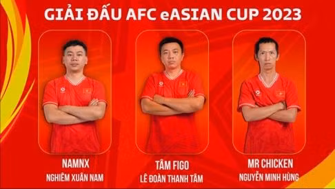 3 đại diện của đội tuyển thể thao điện tử quốc gia Việt Nam tham dự giải đấu thể thao điện tử AFC eAsian Cup 2023.
