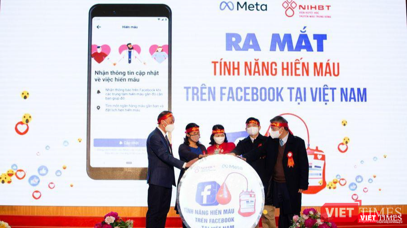 Lễ ra mắt tính năng Hiến máu trên Facebook tại Việt Nam.