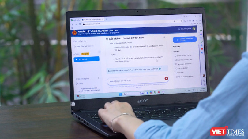 AI Pháp luật có thể giúp người dùng giải đáp các vấn đề pháp lý ở 32 lĩnh vực.