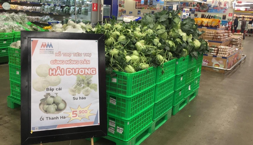 Các mặt hàng trong chiến dịch giải cứu nông sản Hải Dương được MM bán với giá 5.900 đồng/kg.