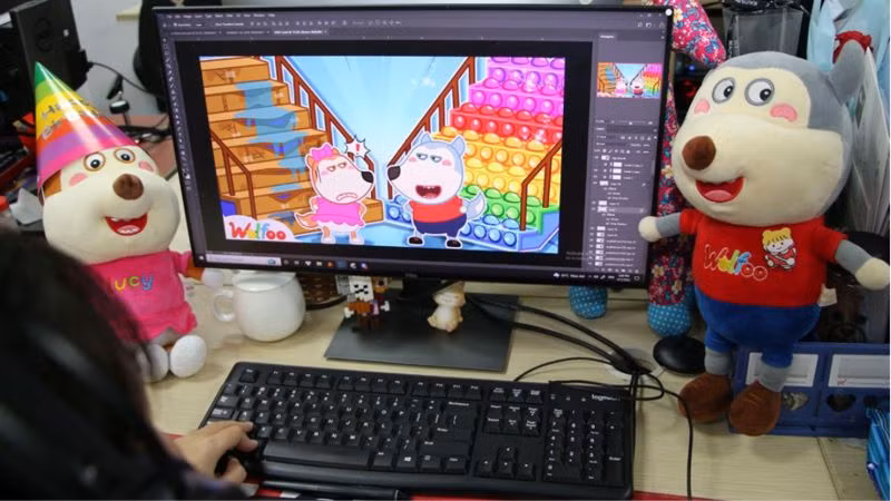 Phim hoạt hình Wolfoo sản xuất tại studio của Sconnect.