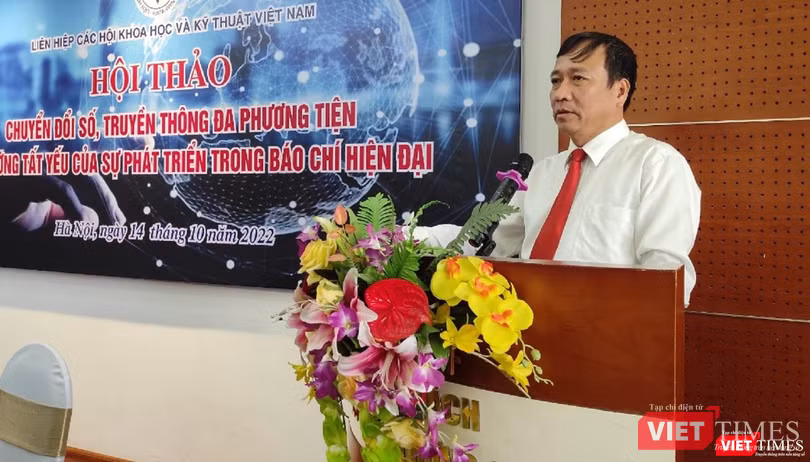 TS. Lê Công Lương - Phó Tổng thư ký kiêm Trưởng ban Khoa học, Công nghệ và Môi trường VUSTA phát biểu tại Hội thảo