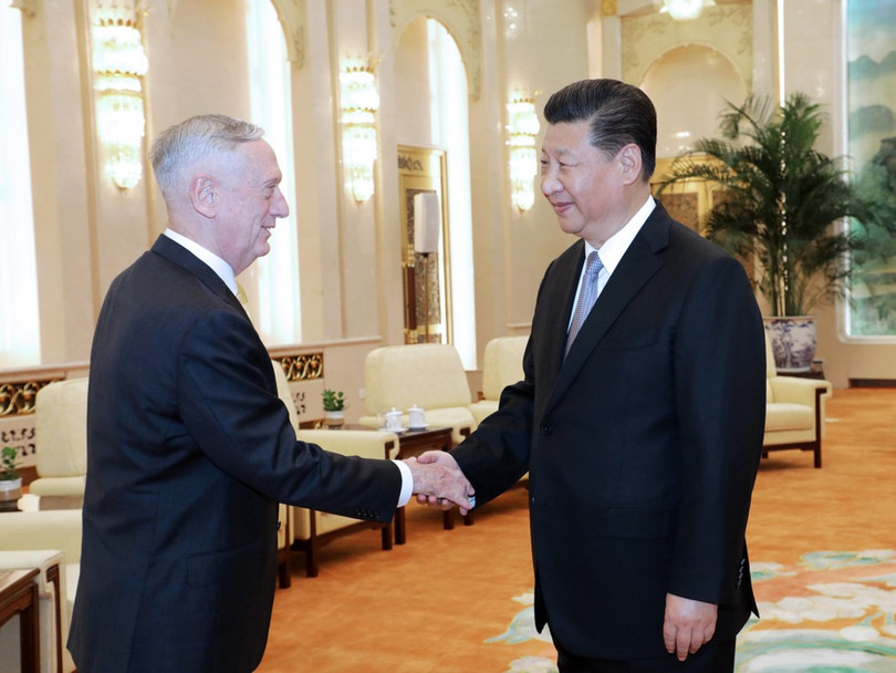 Ông Tập Cận Bình tiếp ông James Mattis.