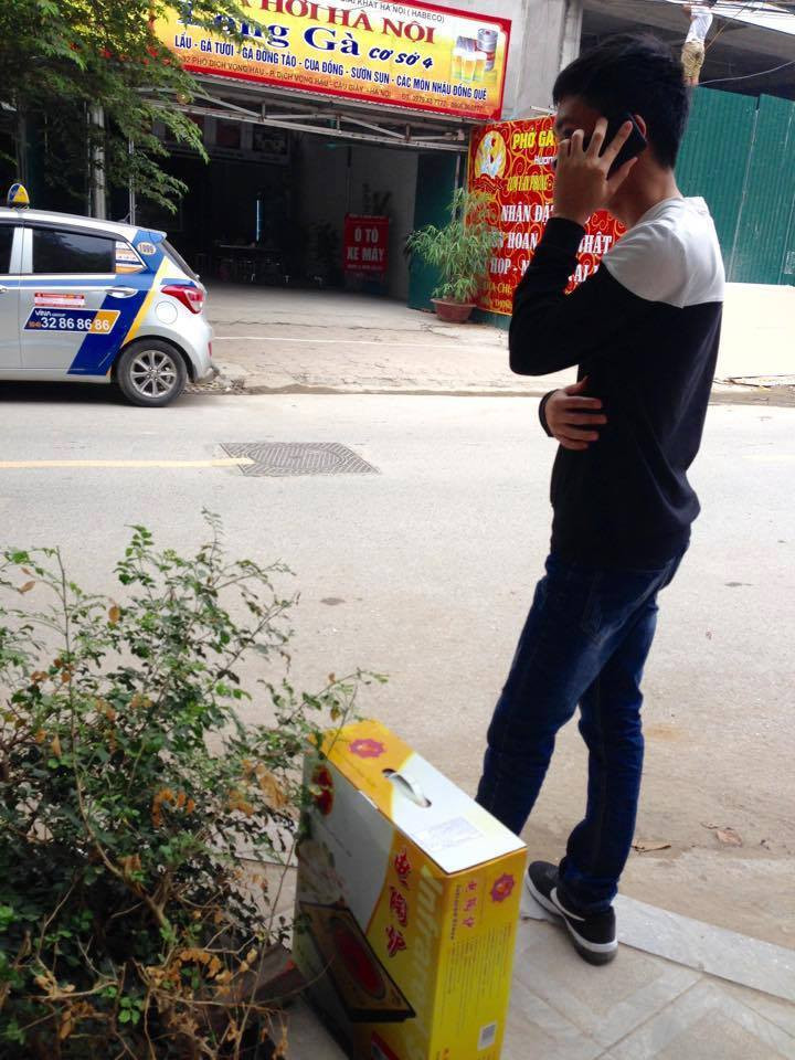 Vũ Đức Trung và chiếc bếp mới nhận